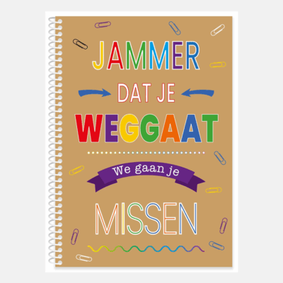Afscheidsboek - invulboek collega
