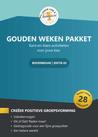 Gouden Weken Pakket VO/MBO - Bovenbouw - Editie 2 (Set 10 stuks)